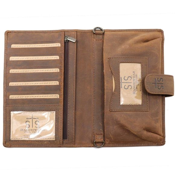 Yetzy Durable Compact Casual Leather Organizer With Removable Crossbody :v - Picture 4 of 6